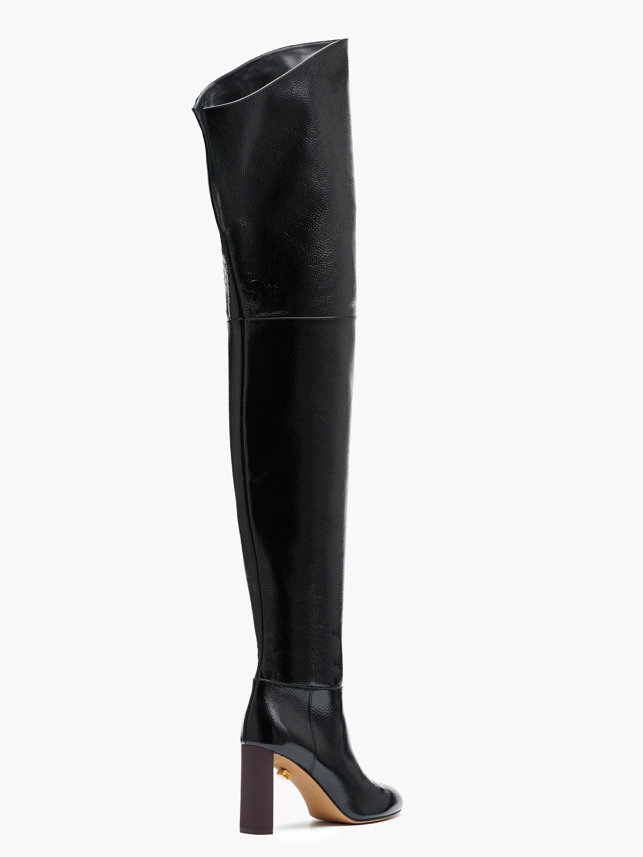 Rosalia Caviar High-Heel over-the-knee Black Boots