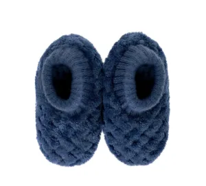 Splosh Baby Soft Petal Navy Slippers