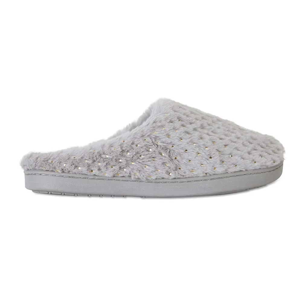 Sprout Slipper in Grey Fabric