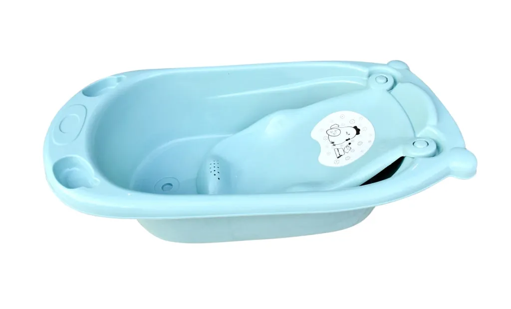 The Little Lookers Smart Clean Big Size Bath Tub for Baby with Anti Slip/Baby Bath Tub for Newborn/Infants Portable Baby Bath Tub for 0-2 Years Old Baby