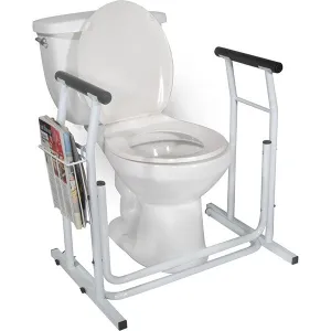 Toilet/Commode Safety Rail with Foam Handles by Drive Medical
