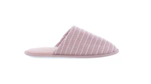 Women Closed Toe Stripe Print Slipper