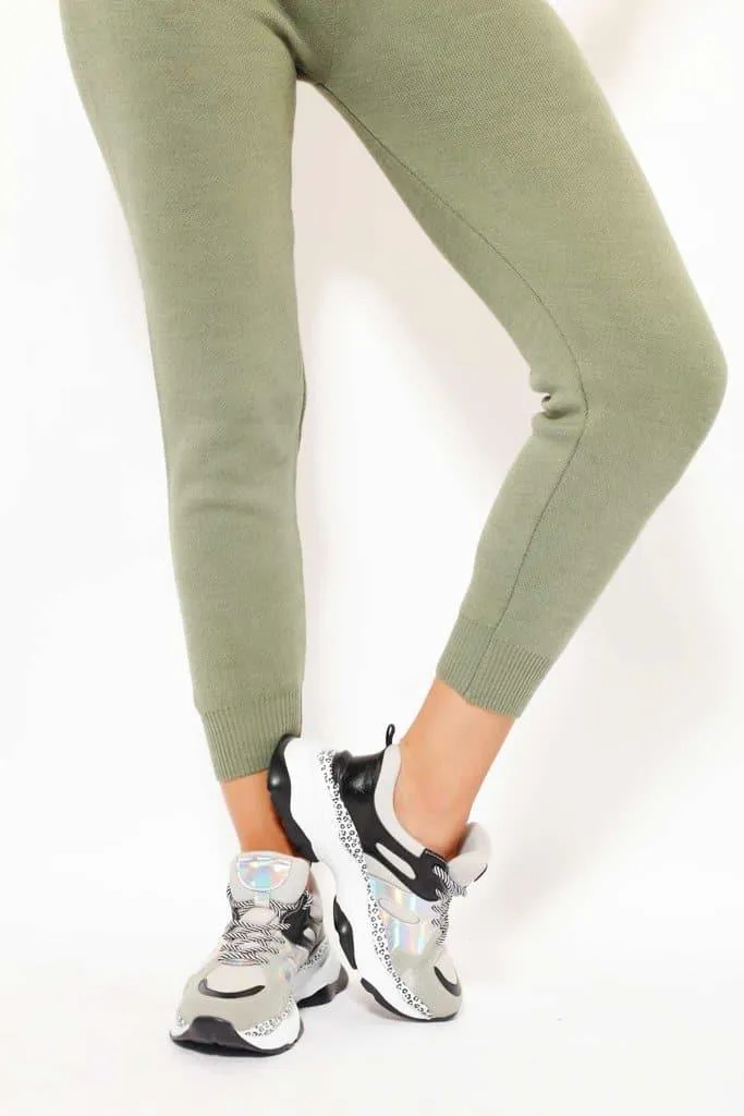 WOMEN SNEAKERS WITH LEOPARD LINING