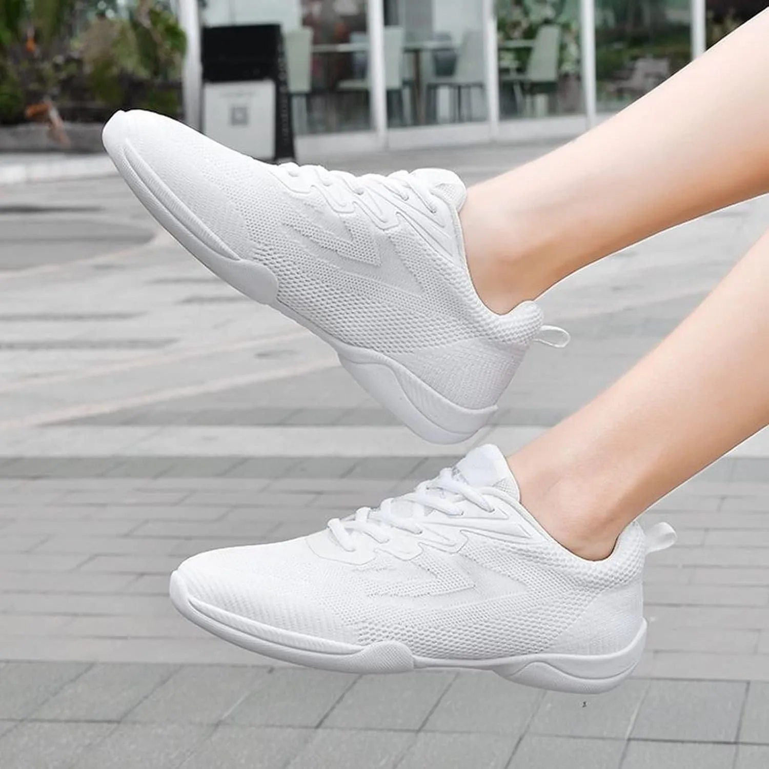 Women's Competitive Cheerleading Shoes Training Shoes Breathable Mesh Comfortable Soft Soles Arch Support Foam Shoes