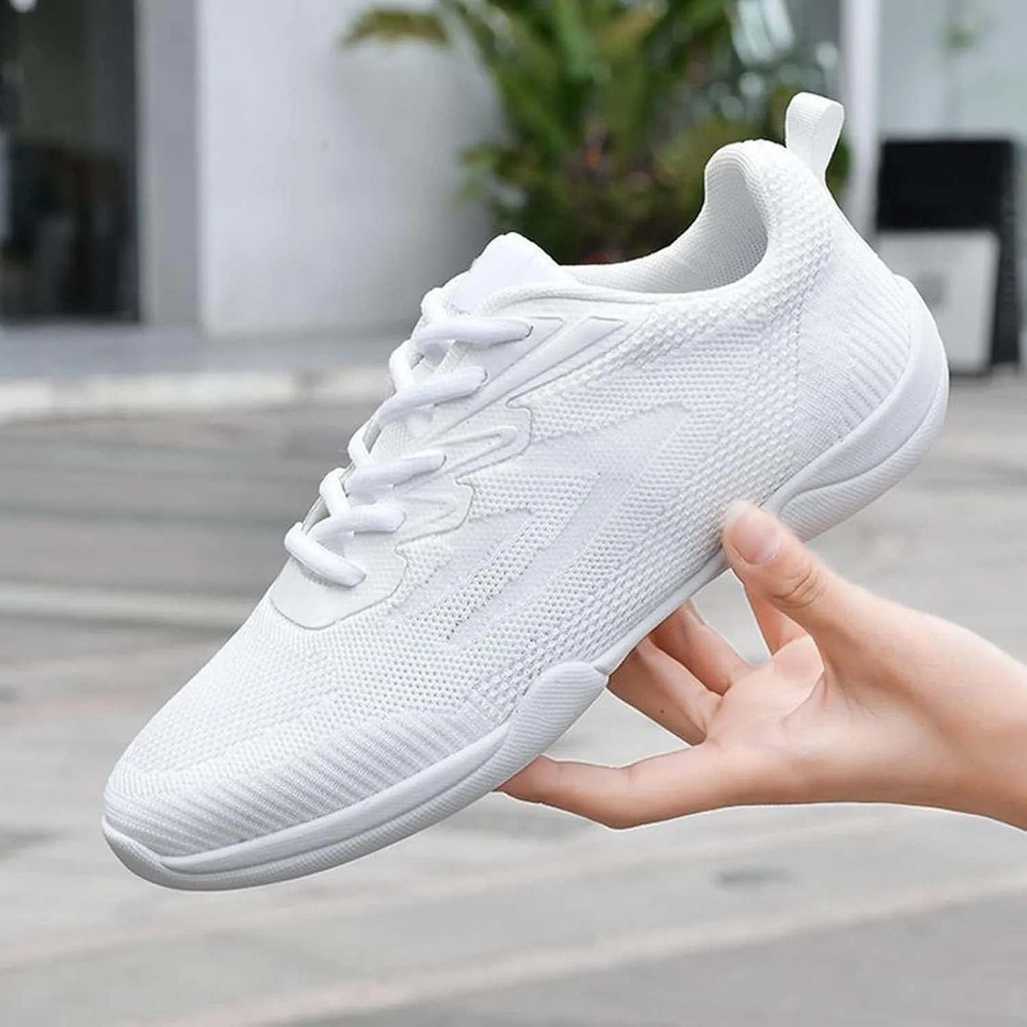 Women's Competitive Cheerleading Shoes Training Shoes Breathable Mesh Comfortable Soft Soles Arch Support Foam Shoes