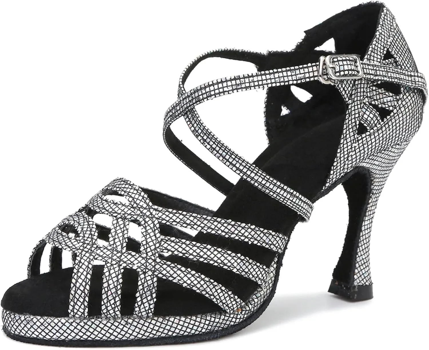 Women's Latin Dance Shoes - Ballroom Tango Salsa Platform Sandals, 5CM/2Inch Heel Height