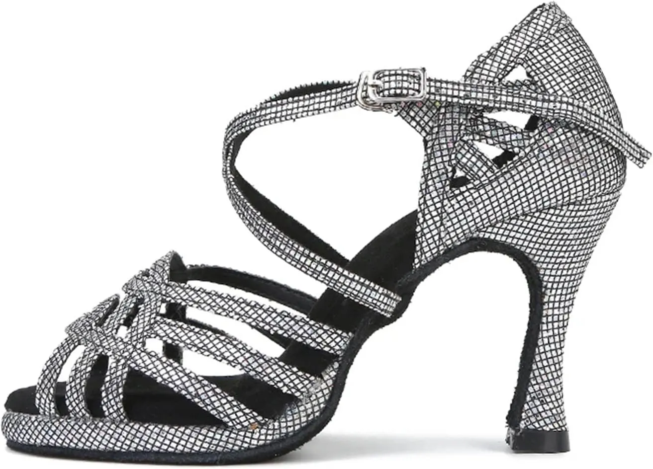 Women's Latin Dance Shoes - Ballroom Tango Salsa Platform Sandals, 5CM/2Inch Heel Height