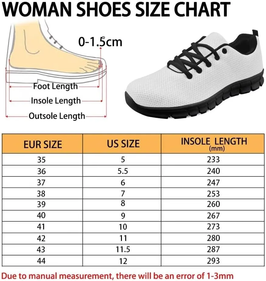 Womens Running Shoes Lace Up Breathable Mesh Tennis Shoes Lightweight Non Slip Soft Athletic Sneakers SizeUS 5-12