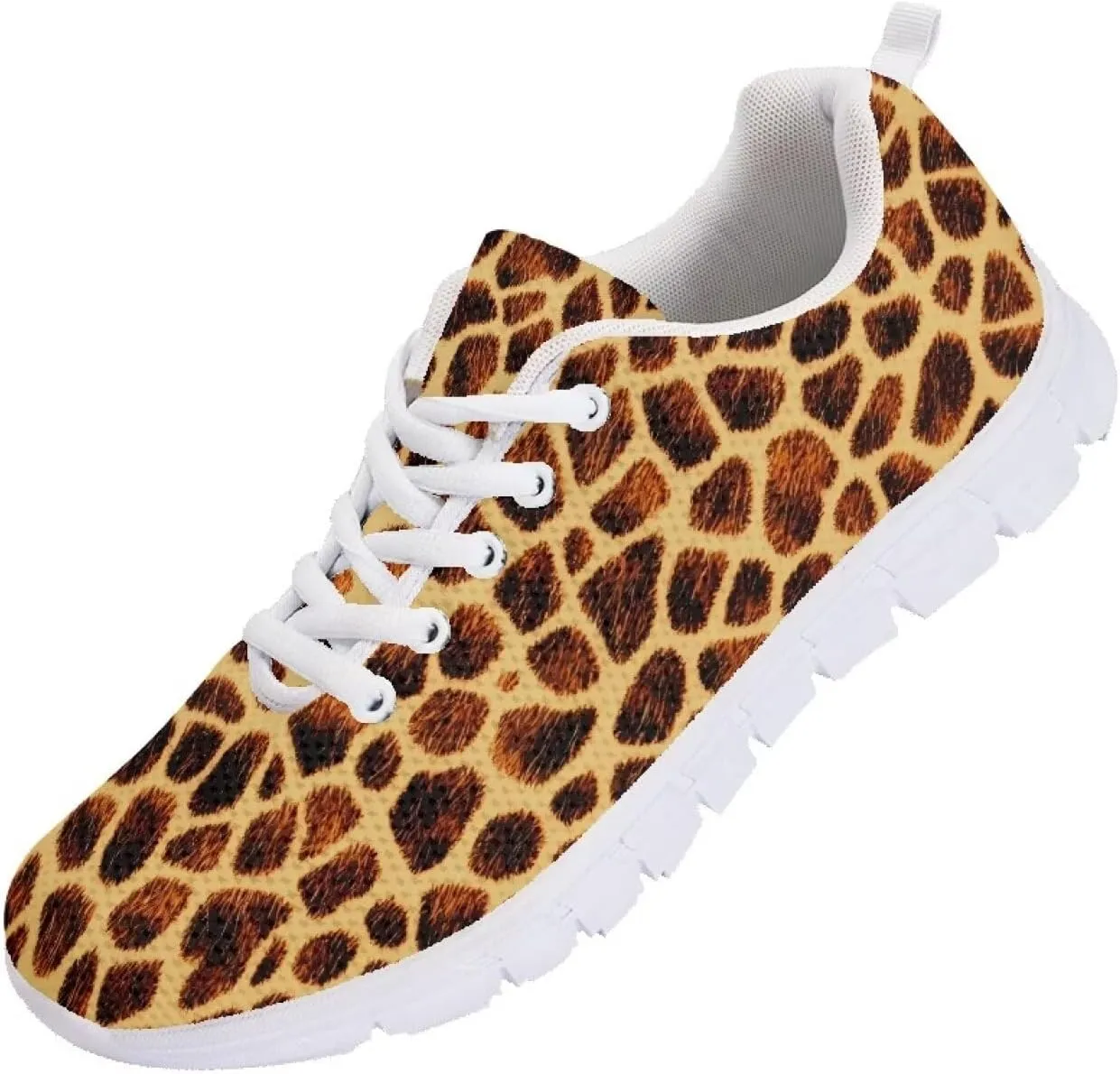 Womens Running Shoes Lace Up Breathable Mesh Tennis Shoes Lightweight Non Slip Soft Athletic Sneakers SizeUS 5-12