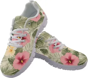 Womens Running Shoes Lace Up Breathable Mesh Tennis Shoes Lightweight Non Slip Soft Athletic Sneakers SizeUS 5-12