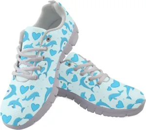 Womens Running Shoes Lace Up Breathable Mesh Tennis Shoes Lightweight Non Slip Soft Athletic Sneakers SizeUS 5-12